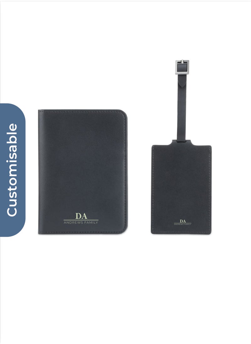 SKROSS Personalised Diplomat Travel Gift Set with Passport Holder and Luggage Tag  - Image 1
