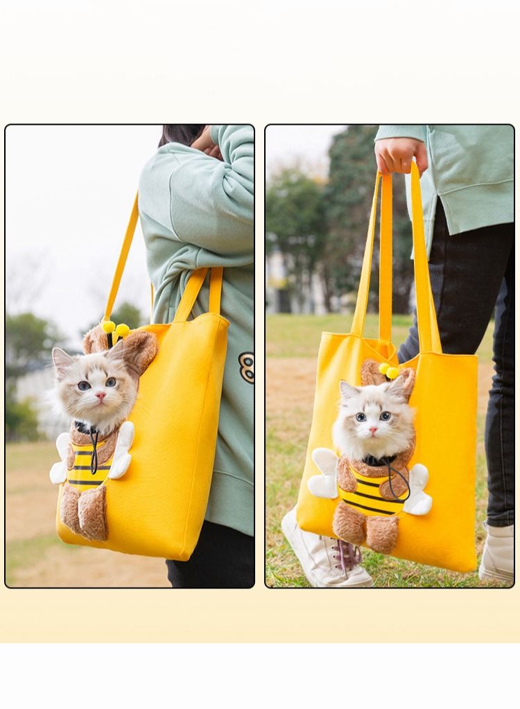 Generic Cat Bag Portable Pet Puppy Travel Mesh HandBag Breathable Pet Dog Carrier Bag Backpack Outdoor Shoulder Bag For Small Cat Dog  - Image 5