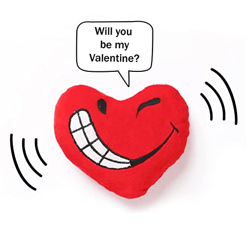 Oye Happy - Heart Cushion Toy with Pre Recorded Voice - Be My Valentine - Best Gift for BF/ GF / Husband / Wife / Fiance on Birthday / Anniversary / Valentine's Day - Image 4