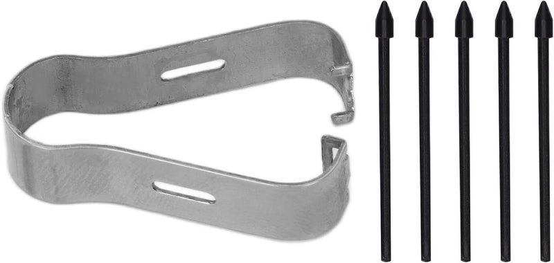 كلاراكو رؤوس قلم اللمس، 5 قطع رؤوس قلم اللمس المحمولة عالية الحساسية، رؤوس بديلة لأجهزة شاشة اللمس (أسود) - Image 1