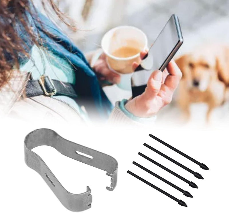 كلاراكو رؤوس قلم اللمس، 5 قطع رؤوس قلم اللمس المحمولة عالية الحساسية، رؤوس بديلة لأجهزة شاشة اللمس (أسود) - Image 5