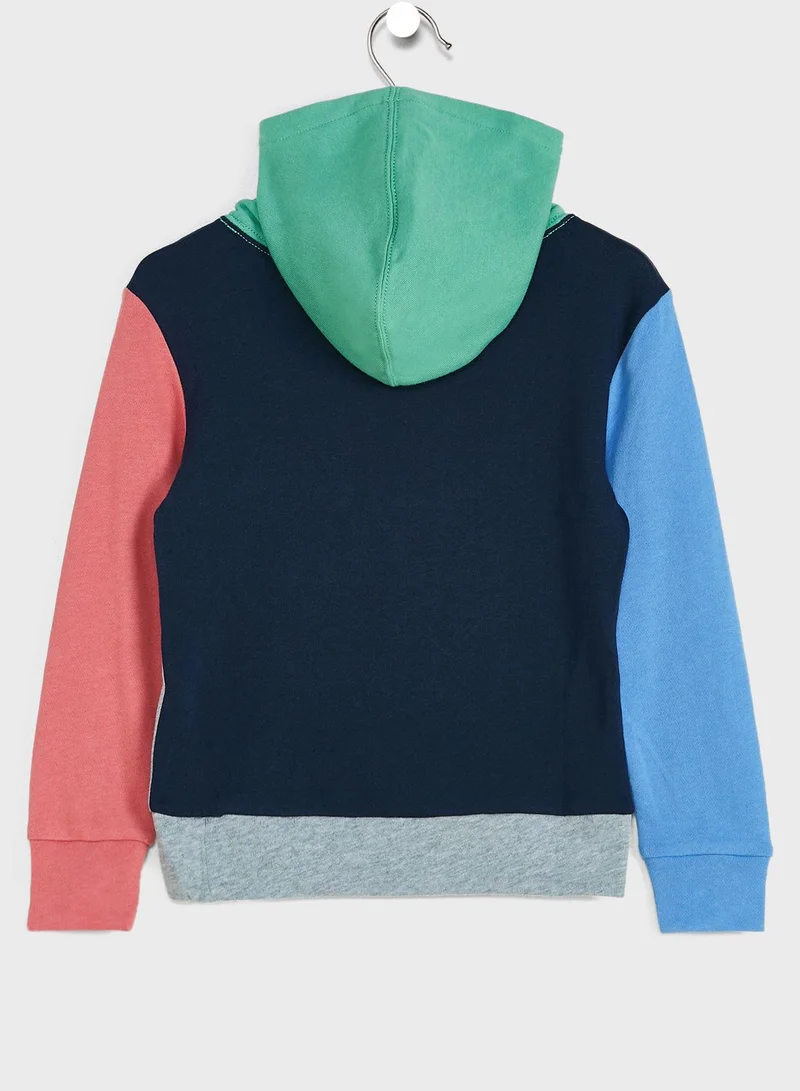 POLO RALPH LAUREN Kids Colour Block Hoodie