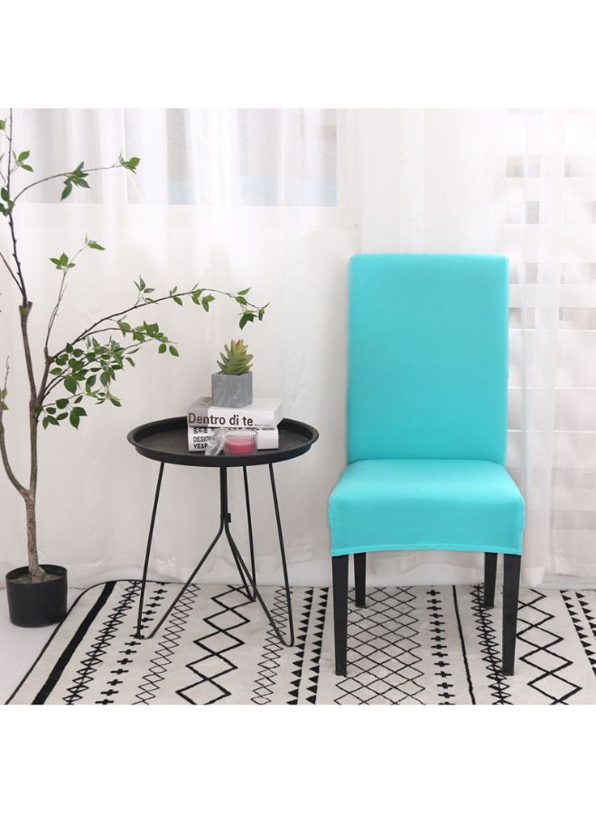 NIBEMINENT Solid Pattern Chair Cover Blue