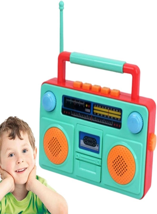 ROSEFAIR Kids Musical Toy Radio, Retro Style Tape Recorder with Light and Sound Effects - Color As Per Stock - Image 1