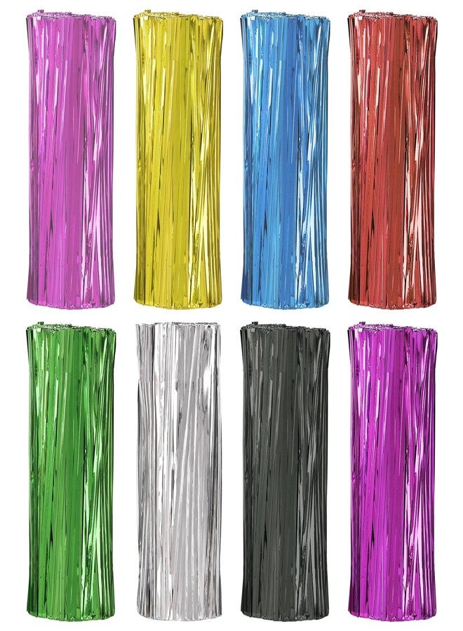 LoveBB 6400 Pcs 4" Twist Ties for Plastic Bags, 8 Colors Metallic Bread Ties Twisty-Ties for Party Gift Cello Candy Bread Treat Bags - Image 1