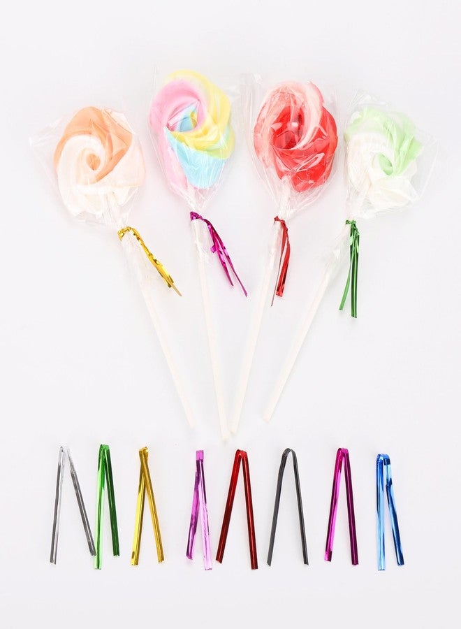 LoveBB 6400 Pcs 4" Twist Ties for Plastic Bags, 8 Colors Metallic Bread Ties Twisty-Ties for Party Gift Cello Candy Bread Treat Bags - Image 4