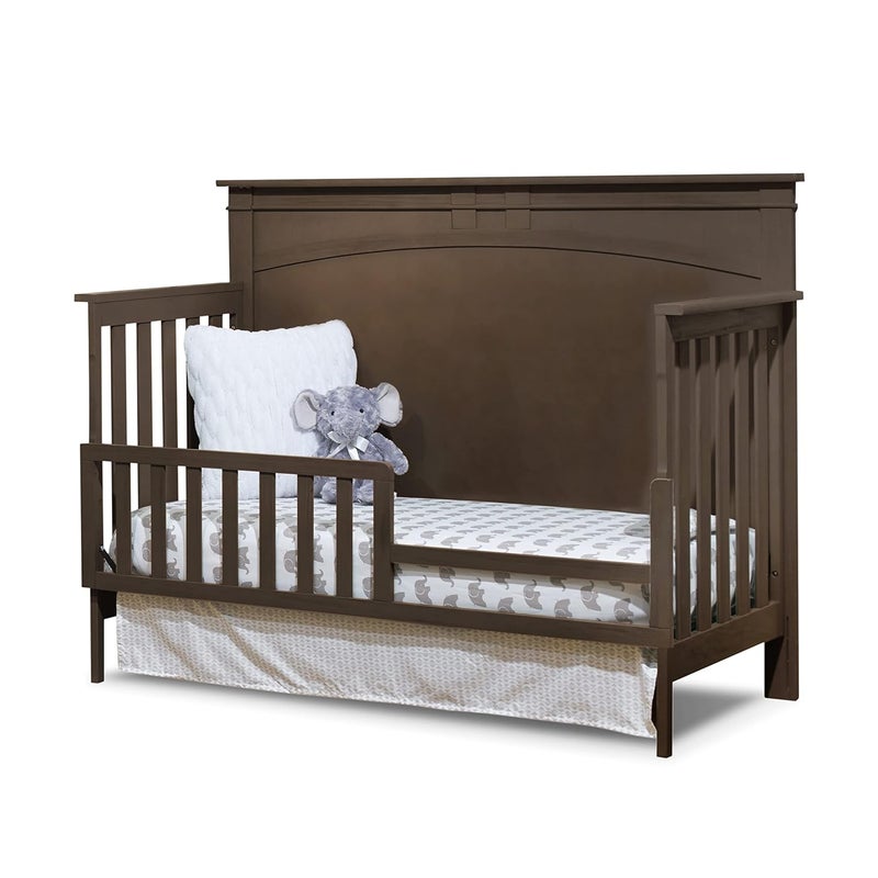 Sorelle Furniture Toddler and FullSize Bed Rails Wood Bed Rail  Crib Conversion Kit Converts Crib to Toddler or Full Bed  136  Chocolate - Image 3