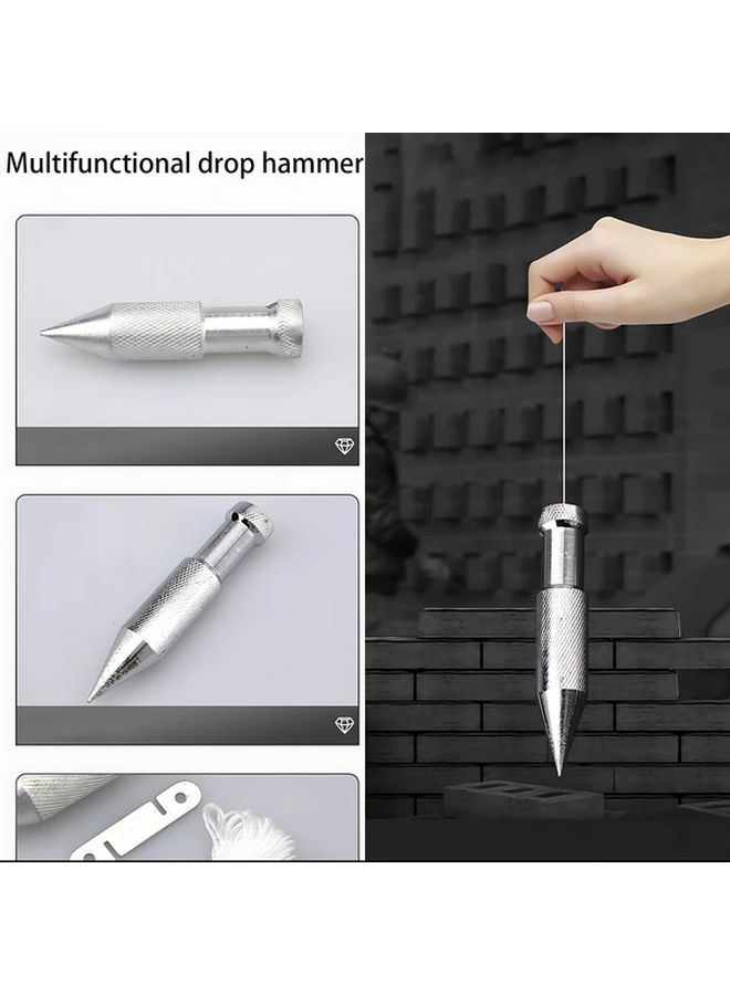Pendant Plumb Bob Heavy Duty Metal For Precision Wall And Floor Leveling - Image 2