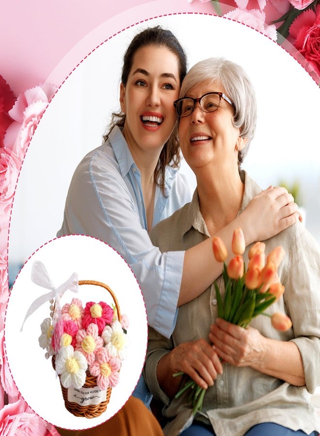 Norme هدية عيد الميلاد عبارة عن باقة زهور كروشيه يدوية الصنع، هدية تقدير للمعلمة، تعبير عن الامتنان والشكر لمساعدتها لي على التطور. هدايا للمعلمة، المديرة، سيدة الأعمال، عيد الشكر، عيد الميلاد. - Image 4