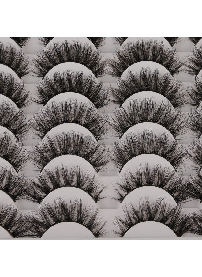 Alice - False Eyelashes 48 Pairs 6 Styles Mixed Fluffy Curled Fake Eye Lashes Bulk Wholesale Dramatic Thick 5D Wispy Strip Faux Mink Eyelashes Multipack - Image 1