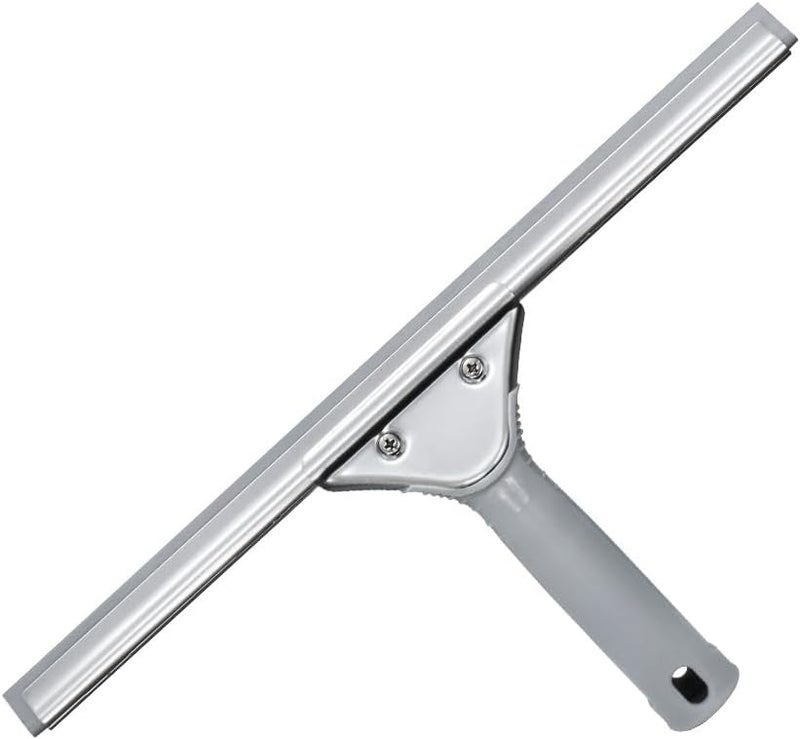 DrDirt 14inch Window Squeegee with Ergonomic Non-Slip Handle, Streak-Free Rubber Strip, Durable Stainless Steel Squeegee Head, Ideal for Home & Small Commercial Spaces - Image 1