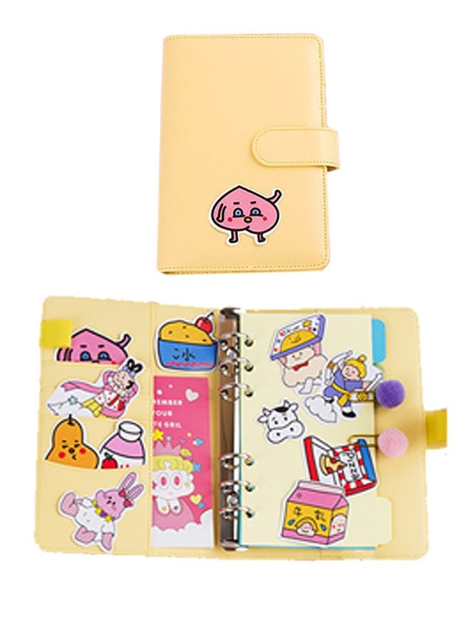 Beauenty DIY Lined Journal Sketchbook Pocket Planner Girls Diary Cute Notepads Stationery Notebooks Journals School Office Supplies  - Image 3
