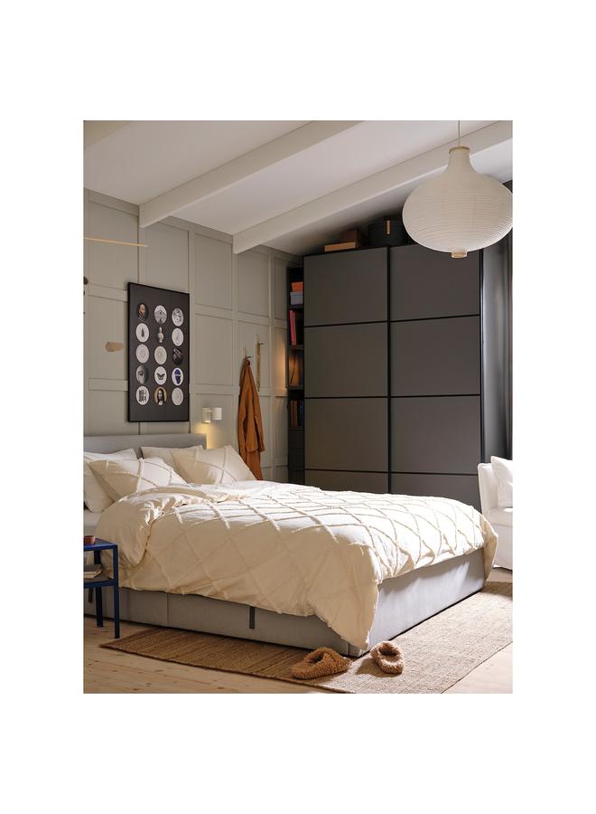 زبون غطاء مصباح معلق، على شكل بصل/أبيض، 57 سم - Image 3