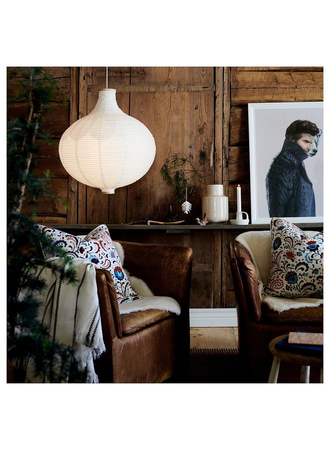 زبون غطاء مصباح معلق، على شكل بصل/أبيض، 57 سم - Image 5