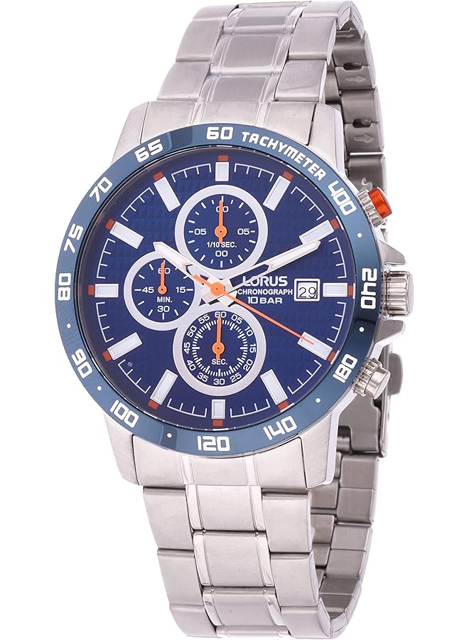 لوراس ساعة رياضية للرجال كوارتز أنالوج بسوار من الفولاذ المقاوم للصدأ Rm301Gx9 - Image 1