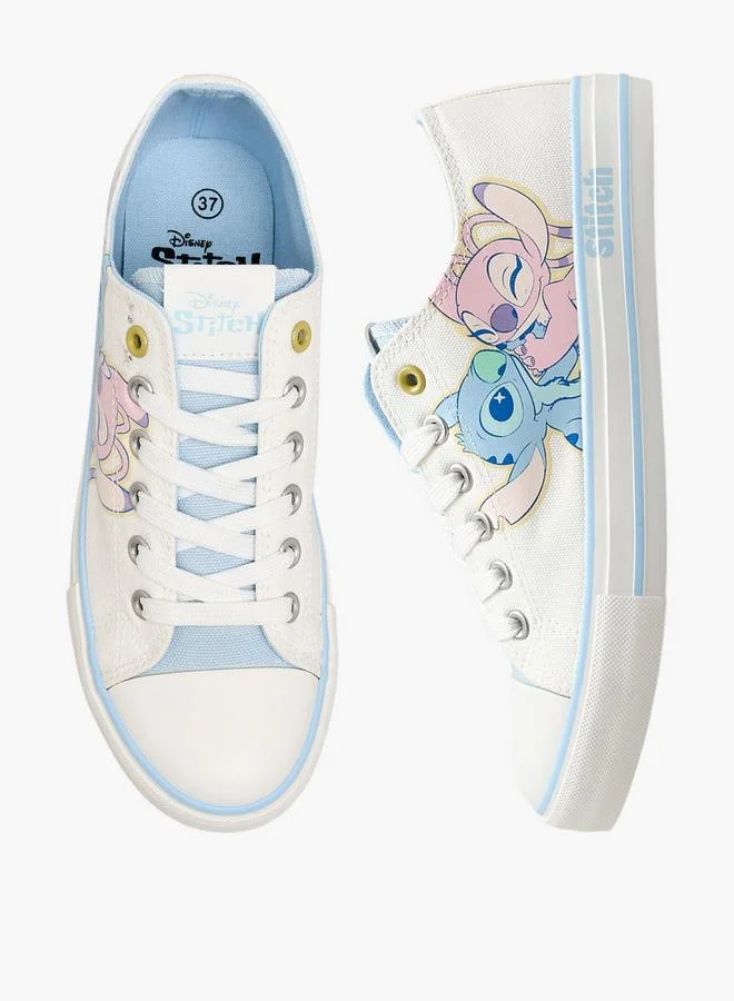 ديزني Girls Lace-Up Ankle Sneakers