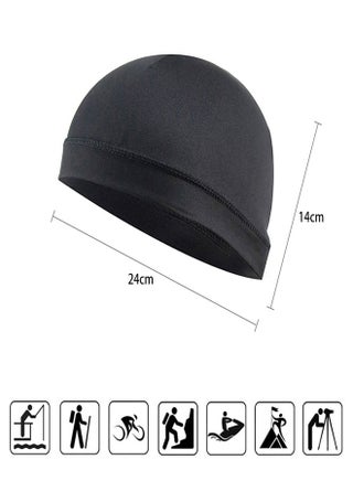 6 Pieces Sweat Wicking Beanie Cap Cooling Skull Cap Bandana Head Wrap Summer Caps for Women Men Outdoor Activities - view 2