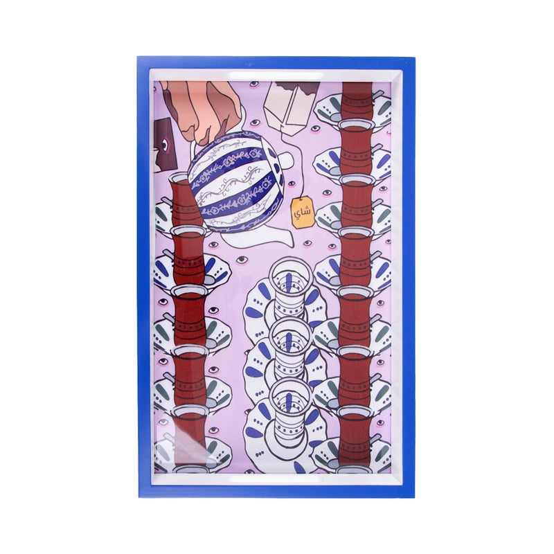 بلندز صينية تقديم رسومات الشاي - Image 2