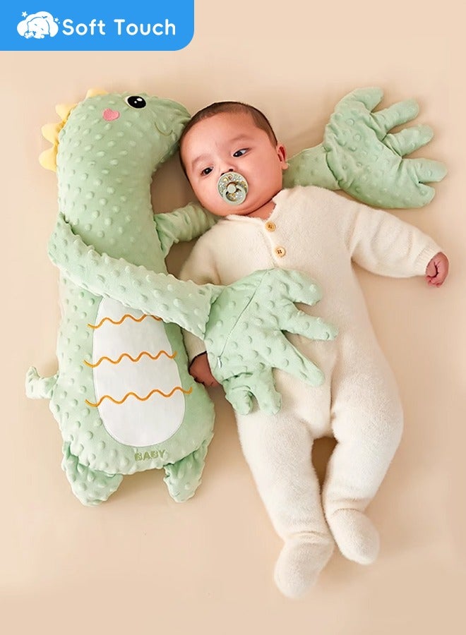 Soft Touch Baby Soothing Palm Baby Patting Sleeping Toy Toddler Sleep Soother Dinosaur Baby Patter Toddler Patter for Sleep, Three-Speed Adjustment, Remote Control, Free Hands (Green) - Image 2