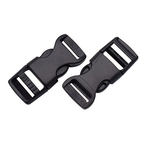 KEEJEA 15 Pack 1/2 inch Mini Buckle Adjustable webbing Buckles 12mm Flat Side Release Buckles for Backpack Straps/Pet Collar - Image 3