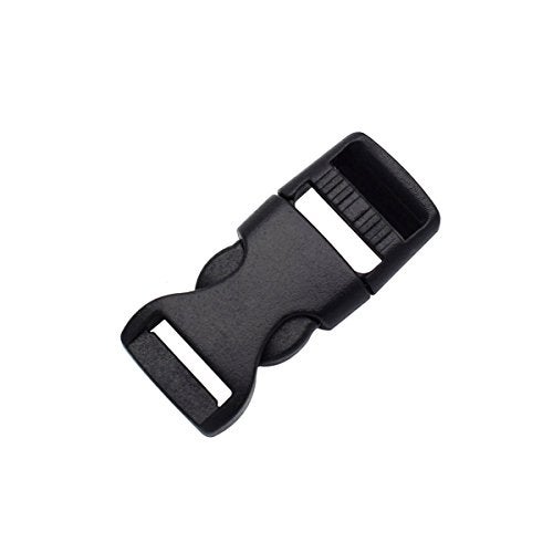 KEEJEA 15 Pack 1/2 inch Mini Buckle Adjustable webbing Buckles 12mm Flat Side Release Buckles for Backpack Straps/Pet Collar - Image 1