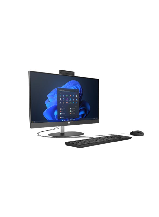 HP جهاز برو (إصدار مطور) الكل في واحد 240 G10 بشاشة 23.8 بوصة عالية الدقة بالكامل (1920×1080)، معالج Intel Core i7-1355U، ذاكرة وصول عشوائي 16 جيجابايت DDR5، قرص صلب SSD سعة 512 جيجابايت، معالج رسومات Intel HD، نظام تشغيل Windows 11 Pro باللغتين الإنجليزية والعربية، اللون أسود الإنجليزية/العربية - Image 3
