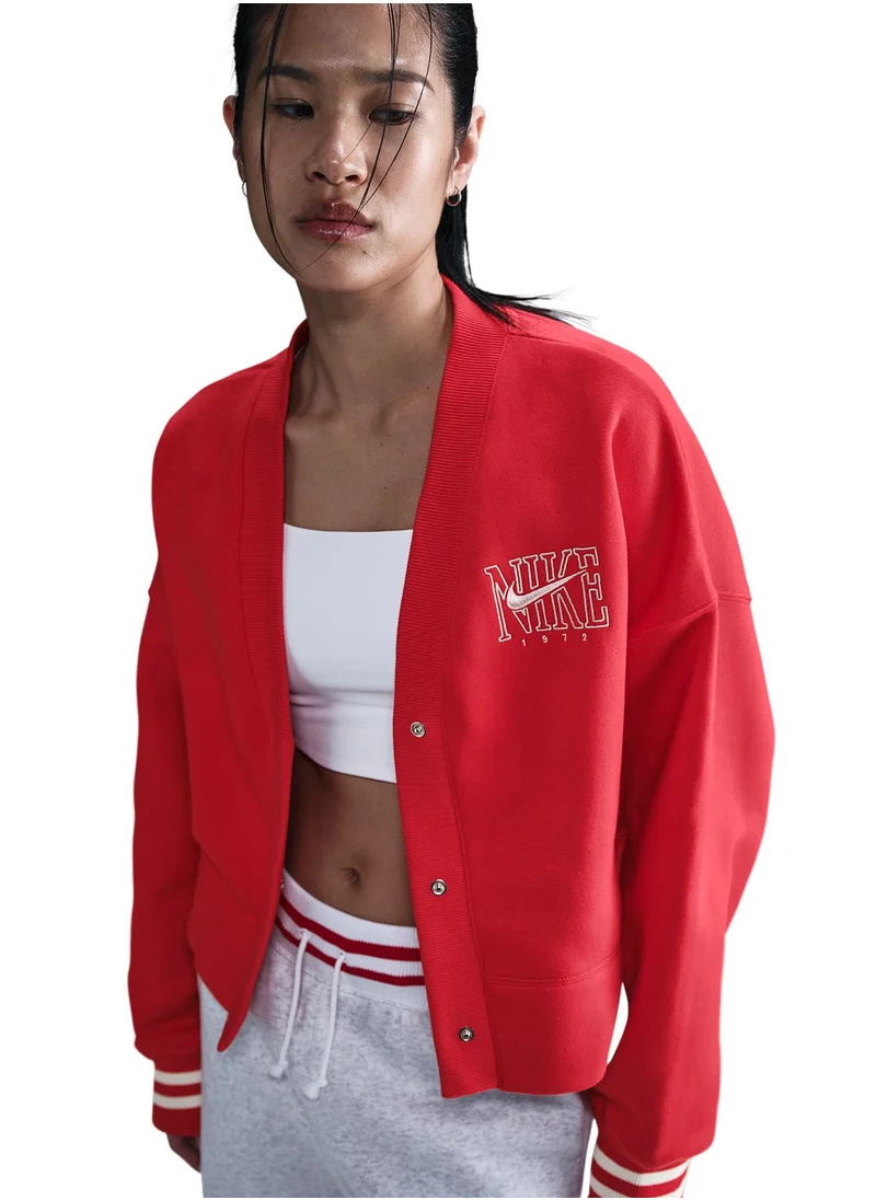 Nike Nsw Phoenix Fleece Oversized Cardigan