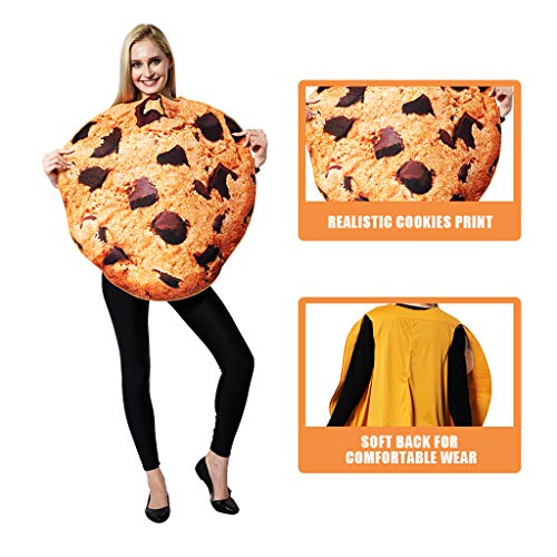 ReneeCho Couple Costume Halloween Food Cookies and Milk Carton Box Adult Men Women - Image 5