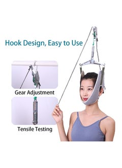 Generic Portable Neck Stretcher Hammock for Neck Pain Relief, Spine Chiropractic Decompression Tool, Physical Therapy for Neck Decompressor (Hook Mounted)  - Image 2