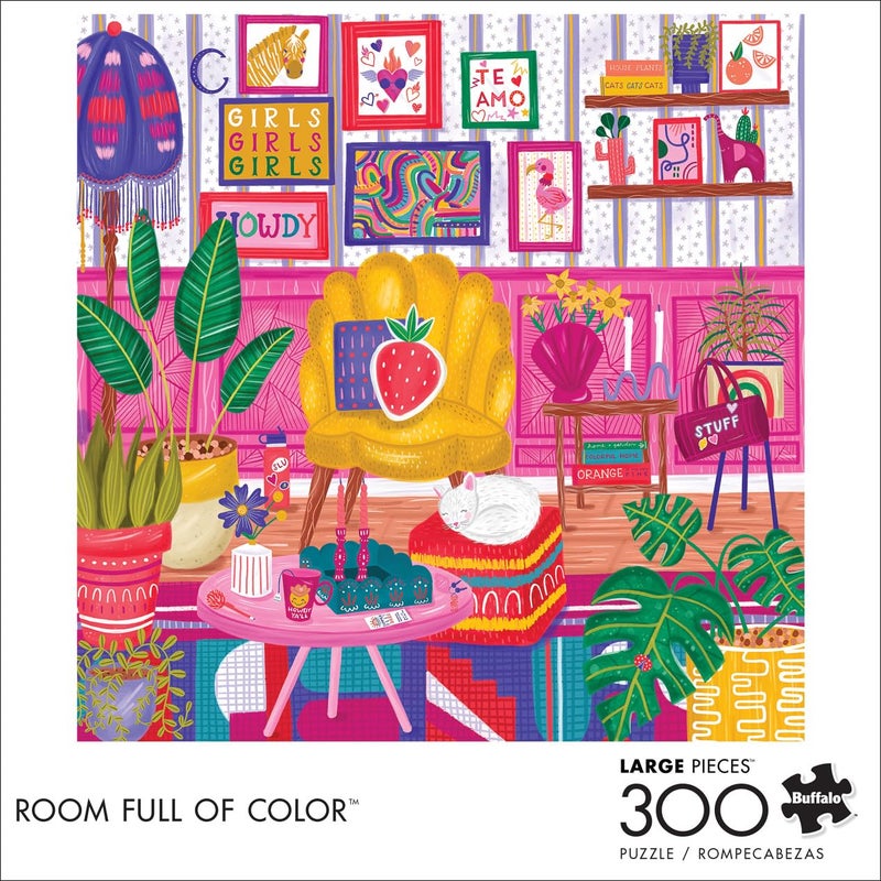 Buffalo Games - Katherine Dietz - Room Full of Color - 300 Piece Jigsaw Puzzle for Adults Challenging Puzzle Perfect for Game Nights - Finished Puzzle Size is 21.25 x 15.00 - Image 2