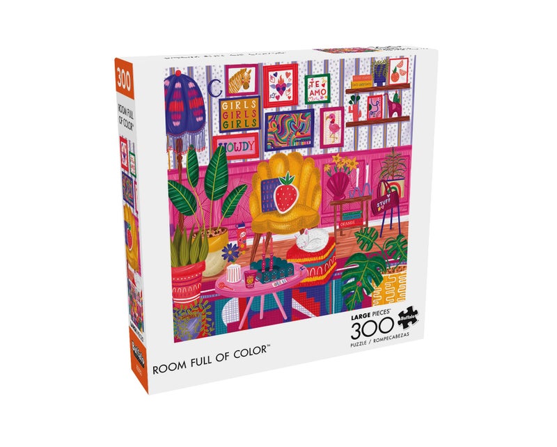 Buffalo Games - Katherine Dietz - Room Full of Color - 300 Piece Jigsaw Puzzle for Adults Challenging Puzzle Perfect for Game Nights - Finished Puzzle Size is 21.25 x 15.00 - Image 3