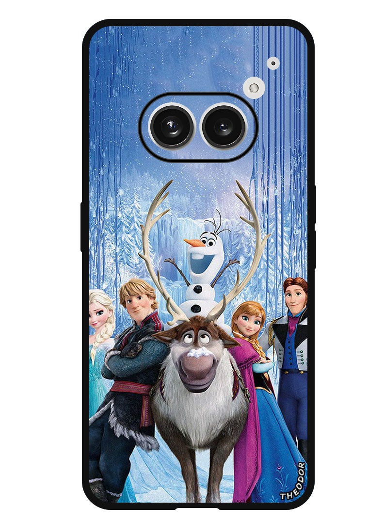 Theodor Protective Case Anti Scratch Shock Proof Bumper Cover For Nothing Phone (2a) Anna Elsa Ice - Image 1