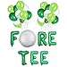 100% LIKED 100 LIKED Fore Tee Balloon Banner 40th Birthday Golf Theme Party Decor - Image 2