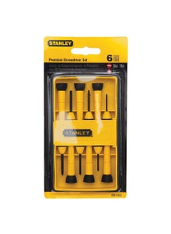 Stanley Stanley Tools 6-Piece Precision Screwdriver Set, Black/Yellow  - Image 1