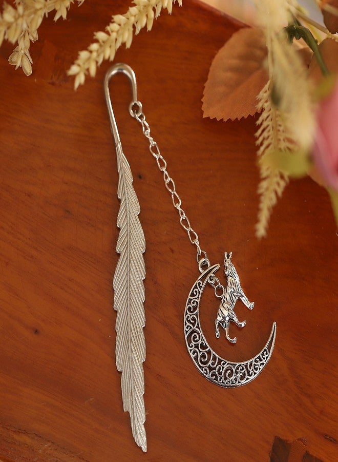 MAOFAED Bookmark for Reader Book Lover Literary Gift, Bookish Merchandise (Moon Wolf) - Image 4