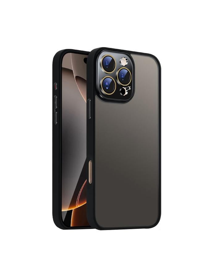 اس-توب جراب لهاتف iPhone 16 Pro Max، جراب هاتف نانو شبه شفاف بملمس الجلد المصقول - Image 1