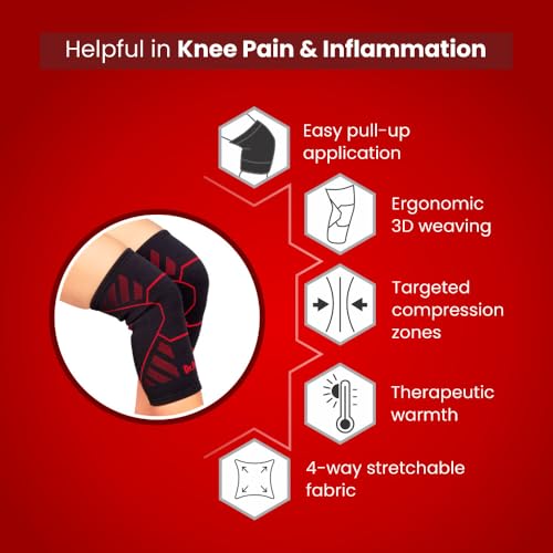 Dr. Ortho Dr.Ortho Premium Knee Cap, Knee Brace, Knee Support For Knee Pain Relief, Knee Pad Leg Sleeves, Knee Support For Men and Women - Large - Image 5