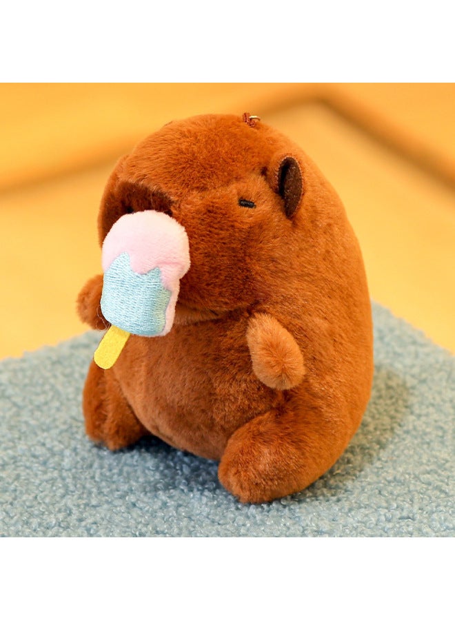 Kapibala Pendant Capybara Plush Toy Keychain Cloth Doll Small Kapi Bar Shake Tonic Play Doll
