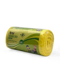Tru Lemon Scented Garbage Bags Compact Roll 46x52cm 6 Gallon ( 30pc x 3 Rolls ) 90 bags  - Image 2