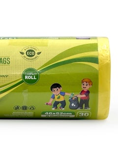 Tru Lemon Scented Garbage Bags Compact Roll 46x52cm 6 Gallon ( 30pc x 3 Rolls ) 90 bags  - Image 4