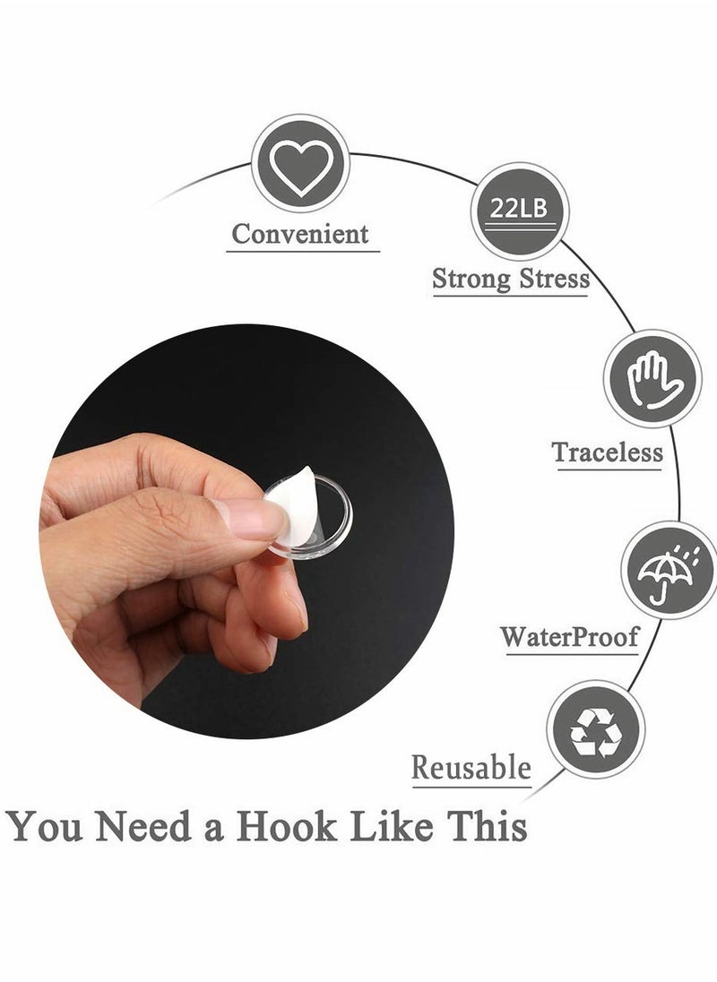 ماركة غير محددة Self-Adhesive Hook Heavy Duty Wall Hooks Without Drilling  - Image 5