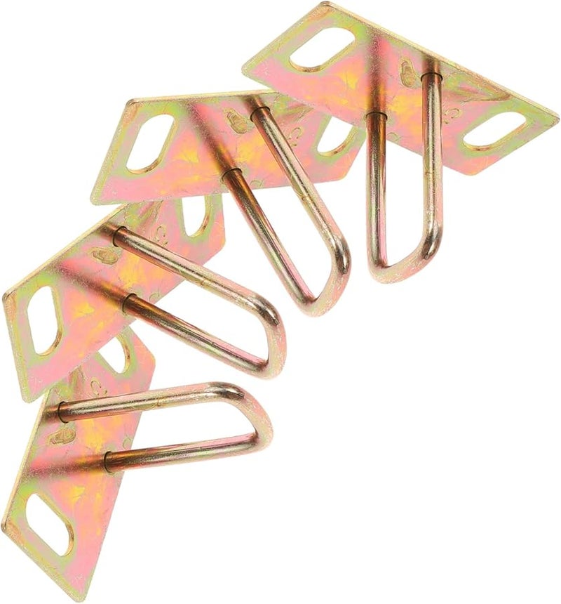 Motorcycle Seat Lock Plate Metal 4pcs Set Size 6.5X4.5X3CM Easy to Install - Image 1