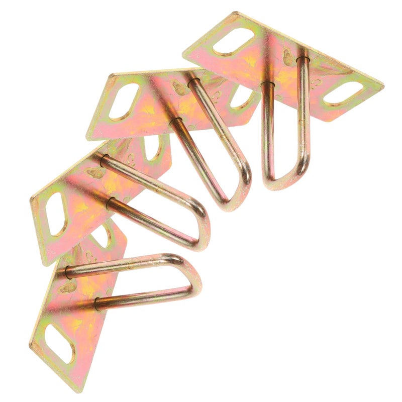 Motorcycle Seat Lock Plate Metal 4pcs Set Size 6.5X4.5X3CM Easy to Install - Image 2