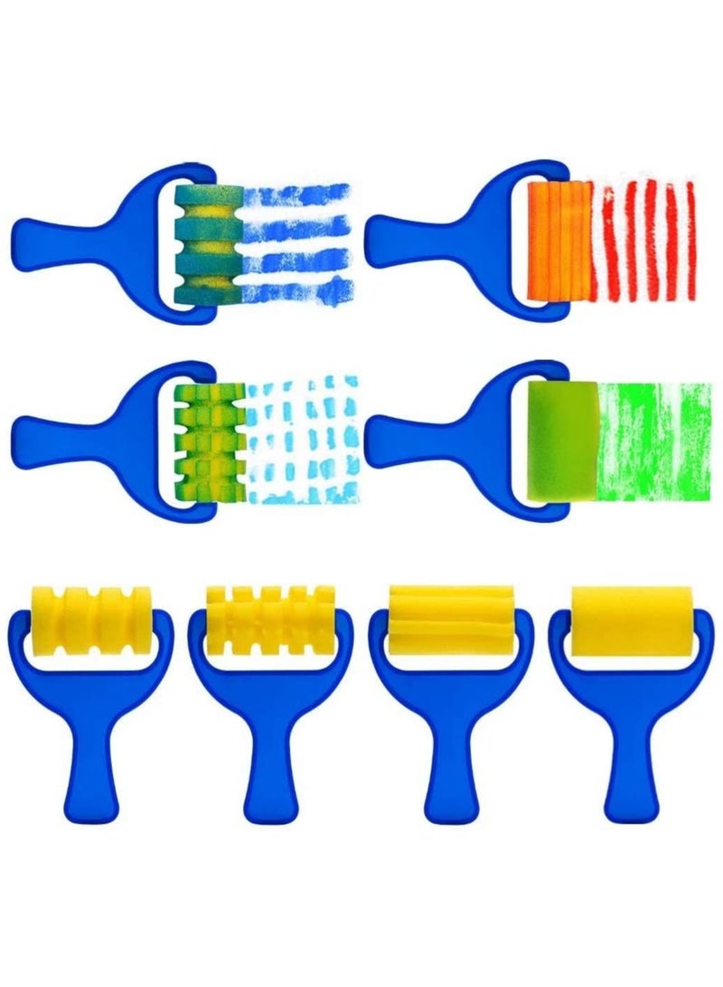 SYOSI Paint Sponges for Kids, 47 Pcs Kids Art Tool Kits, Children Early DIY Learning Paint Sets For Kids Arts for Toddlers Kids Early Learning Toys Foam Roller Sponge Arts Crafts Gift - Image 3