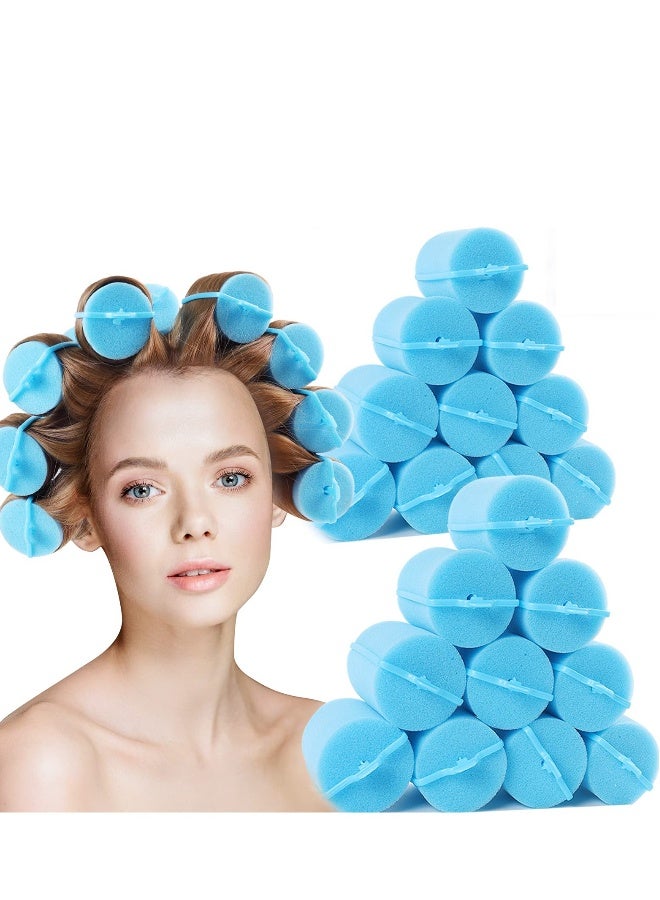Foam Sponge Hair Rollers 48 Pieces, Soft Sleeping Hair Curler Flexible Hair Styling Sponge Curlers Hairdressing Curlers for Hair Styling for Women Creating Hair Curls 0.79 ( Random) - Image 1