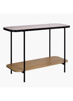 Home Box Velmont Glass Top Console Table with Shelf 39 x 76 x 110 cm  - Image 1