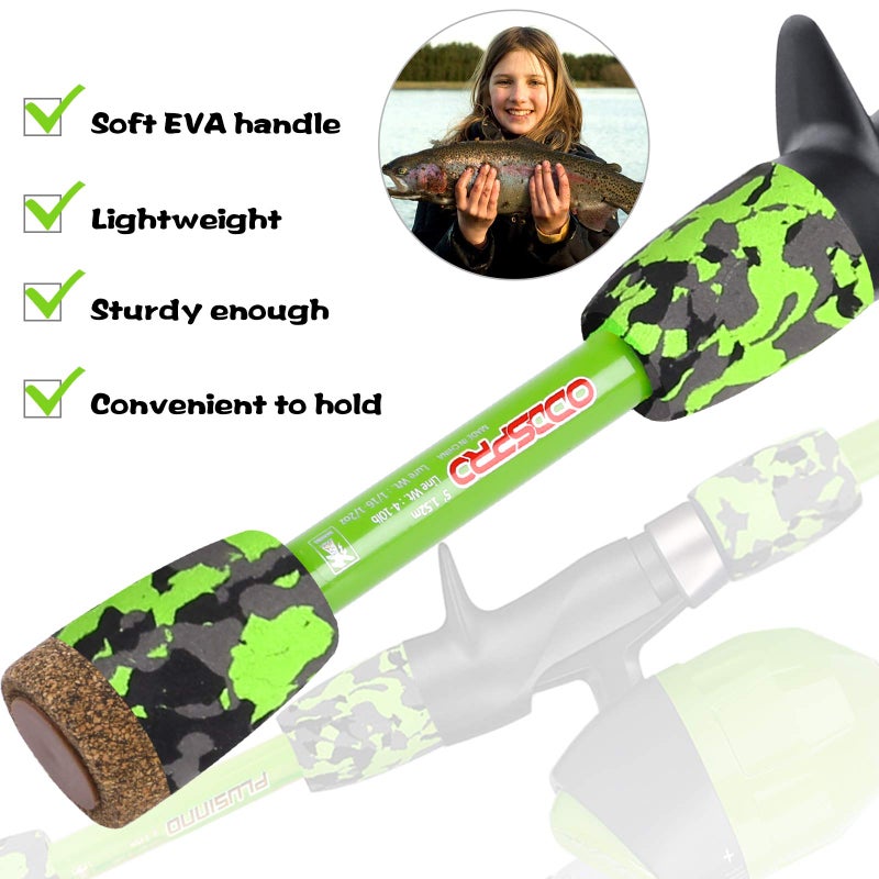 ODDSPRO Kids Fishing Pole - Kids Fishing Starter Kit - with Tackle Box, Reel, Practice Plug, Beginner's Guide and Travel Bag for Boys, Girls - Image 3