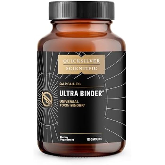 Quicksilver Scientific Ultra Binder - Multi Toxin Binder with Bentonite Clay Powder, Zeolite Detox & Charcoal - Supplement for Gut Support & The Body's Toxin Removal Process (120 Capsules) - Image 1
