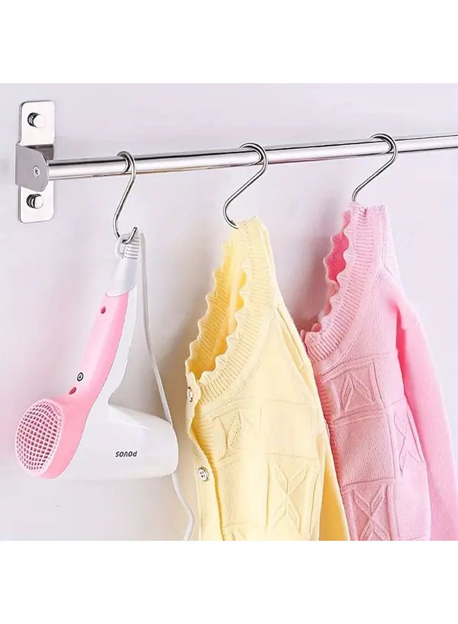 10 Pack Heavy Duty Non Slip S Hooks Adjustable 7cm Metal Hooks for Kitchen Bathroom - Image 3