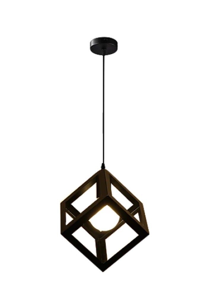 Single pendant light, black color, modern and luxurious design  - Image 3
